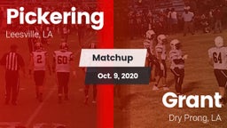 Matchup: Pickering vs. Grant  2020