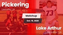 Matchup: Pickering vs. Lake Arthur  2020