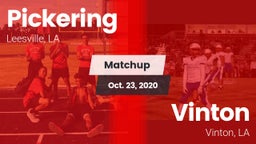 Matchup: Pickering vs. Vinton  2020
