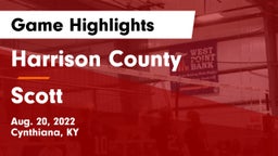 Harrison County  vs Scott  Game Highlights - Aug. 20, 2022