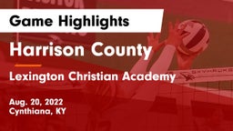 Harrison County  vs Lexington Christian Academy Game Highlights - Aug. 20, 2022