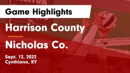 Harrison County  vs Nicholas Co. Game Highlights - Sept. 12, 2022