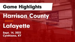 Harrison County  vs Lafayette  Game Highlights - Sept. 14, 2022