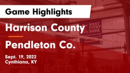 Harrison County  vs Pendleton Co. Game Highlights - Sept. 19, 2022
