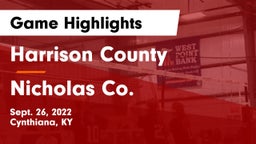 Harrison County  vs Nicholas Co. Game Highlights - Sept. 26, 2022