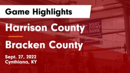 Harrison County  vs Bracken County Game Highlights - Sept. 27, 2022