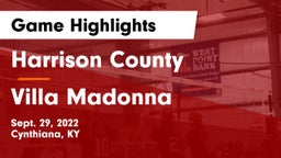 Harrison County  vs Villa Madonna  Game Highlights - Sept. 29, 2022