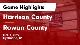 Harrison County  vs Rowan County  Game Highlights - Oct. 1, 2022