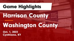 Harrison County  vs Washington County  Game Highlights - Oct. 1, 2022