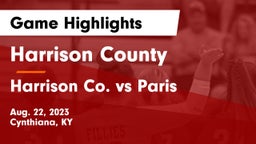 Harrison County  vs Harrison Co. vs Paris Game Highlights - Aug. 22, 2023