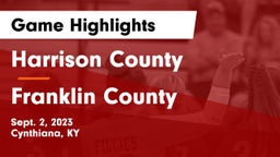 Harrison County  vs Franklin County  Game Highlights - Sept. 2, 2023