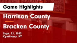 Harrison County  vs Bracken County Game Highlights - Sept. 21, 2023
