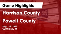 Harrison County  vs Powell County  Game Highlights - Sept. 23, 2023