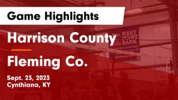 Harrison County  vs Fleming Co. Game Highlights - Sept. 23, 2023
