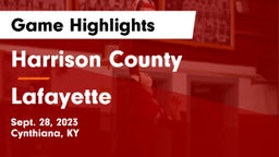 Harrison County  vs Lafayette  Game Highlights - Sept. 28, 2023