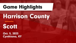 Harrison County  vs Scott  Game Highlights - Oct. 5, 2023