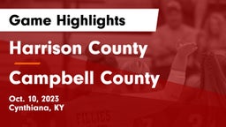 Harrison County  vs Campbell County  Game Highlights - Oct. 10, 2023