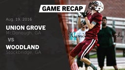 Recap: Union Grove  vs. Woodland  2016