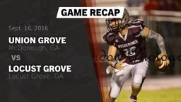 Recap: Union Grove  vs. Locust Grove  2016