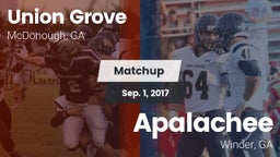 Matchup: Union Grove vs. Apalachee  2017