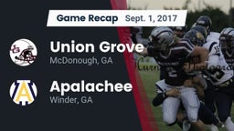 Recap: Union Grove  vs. Apalachee  2017