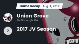 Recap: Union Grove  vs. 2017 JV Season 2017