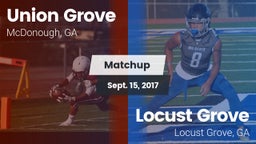 Matchup: Union Grove vs. Locust Grove  2017