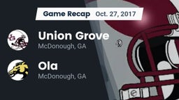 Recap: Union Grove  vs. Ola  2017
