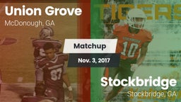 Matchup: Union Grove vs. Stockbridge  2017