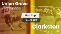 Matchup: Union Grove vs. Clarkston  2018