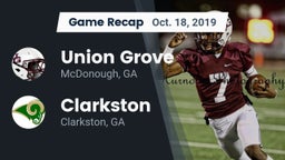 Recap: Union Grove  vs. Clarkston  2019