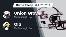 Recap: Union Grove  vs. Ola  2019