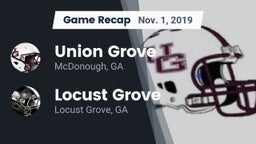 Recap: Union Grove  vs. Locust Grove  2019