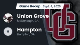 Recap: Union Grove  vs. Hampton  2020