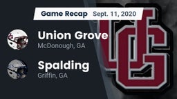 Recap: Union Grove  vs. Spalding  2020