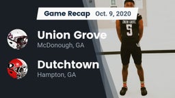 Recap: Union Grove  vs. Dutchtown  2020