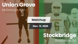 Matchup: Union Grove vs. Stockbridge  2020