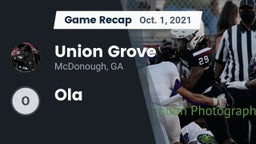 Recap: Union Grove  vs. Ola  2021