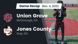 Recap: Union Grove  vs. Jones County  2022