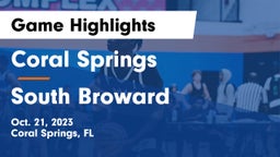 Coral Springs  vs South Broward  Game Highlights - Oct. 21, 2023