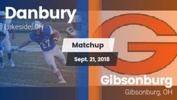 Matchup: Danbury vs. Gibsonburg  2018