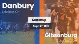 Matchup: Danbury vs. Gibsonburg  2019