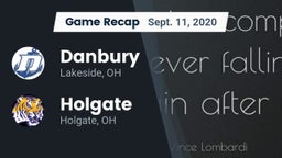 Recap: Danbury  vs. Holgate  2020