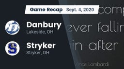 Recap: Danbury  vs. Stryker  2020