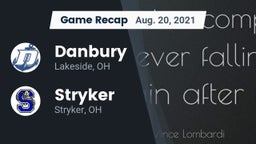 Recap: Danbury  vs. Stryker  2021