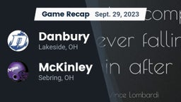 Recap: Danbury  vs. McKinley  2023