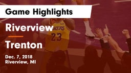 Riverview  vs Trenton  Game Highlights - Dec. 7, 2018