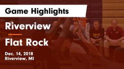 Riverview  vs Flat Rock  Game Highlights - Dec. 14, 2018