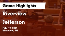 Riverview  vs Jefferson  Game Highlights - Feb. 12, 2021