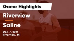 Riverview  vs Saline  Game Highlights - Dec. 7, 2021